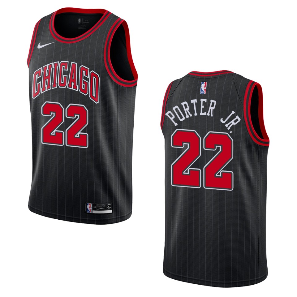 Men's 2019-20 Chicago Bulls #22 Otto Porter Jr. Statement Swingman Jersey - Black