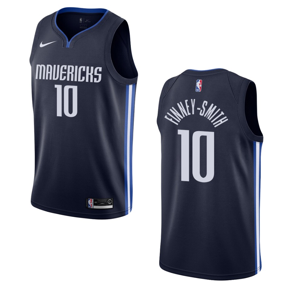 Men's 2019-20 Dallas Mavericks #10 Dorian Finney-smith Statement Swingman Jersey - Navy