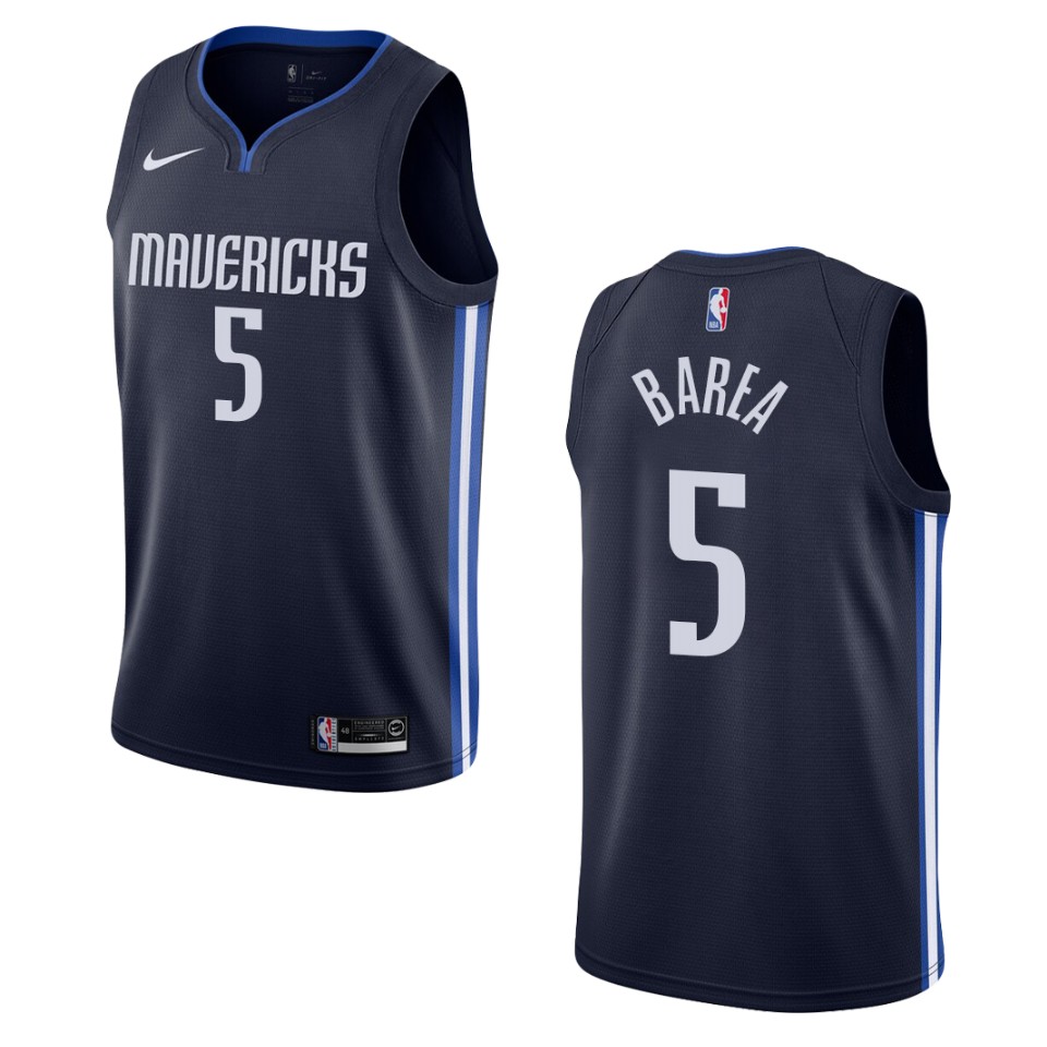 Men's 2019-20 Dallas Mavericks #5 J.j. Barea Statement Swingman Jersey - Navy