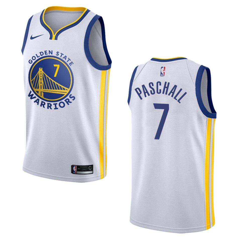 Men's 2019-20 Golden State Warriors #7 Eric Paschall Association Swingman Jersey - White