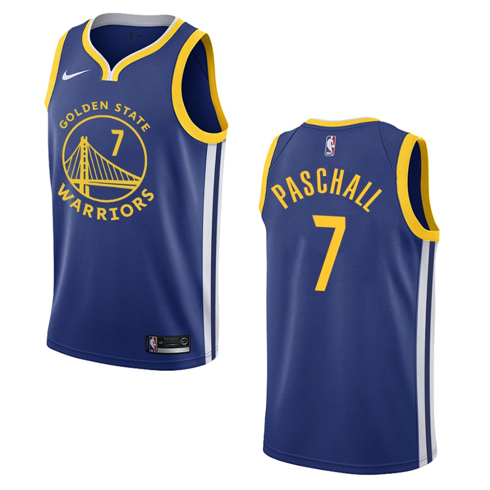 Men's 2019-20 Golden State Warriors #7 Eric Paschall Icon Swingman Jersey - Royal