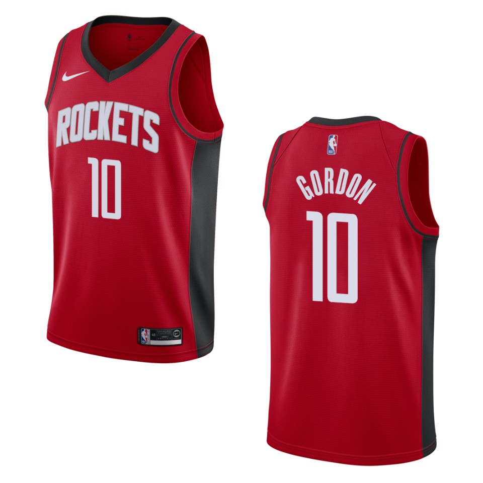 Men's 2019-20 Houston Rockets #10 Eric Gordon Icon Swingman Jersey - Red