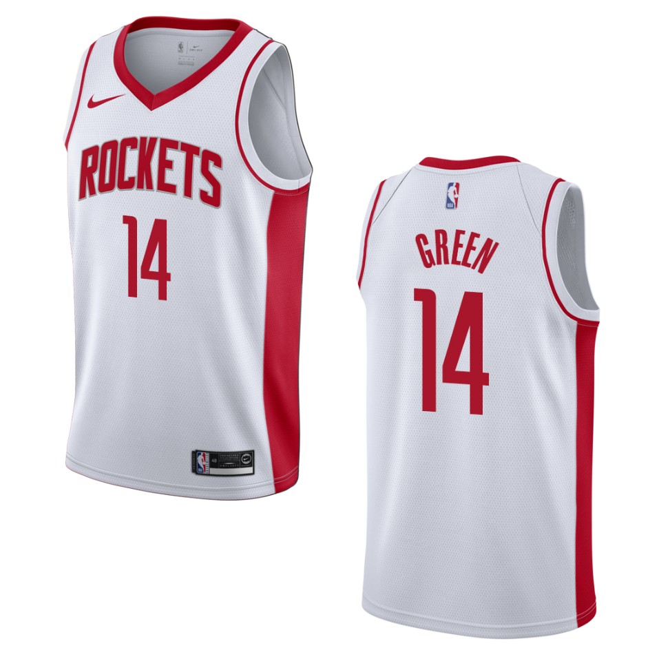 Men's 2019-20 Houston Rockets #14 Gerald Green Association Swingman Jersey - White
