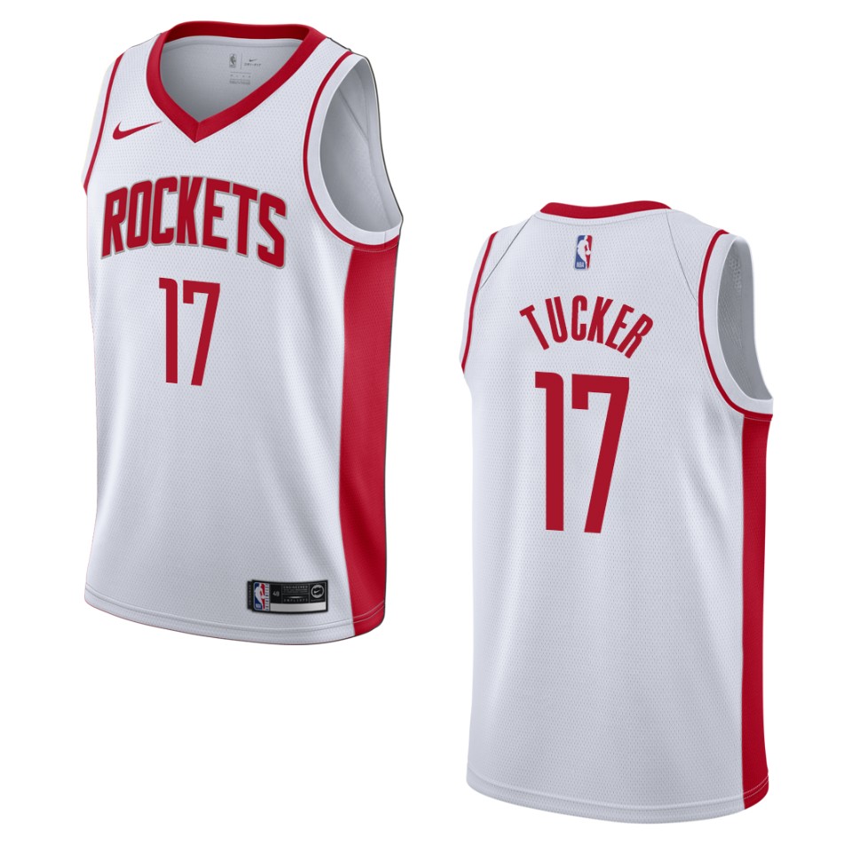 Men's 2019-20 Houston Rockets #17 P.j. Tucker Association Swingman Jersey - White