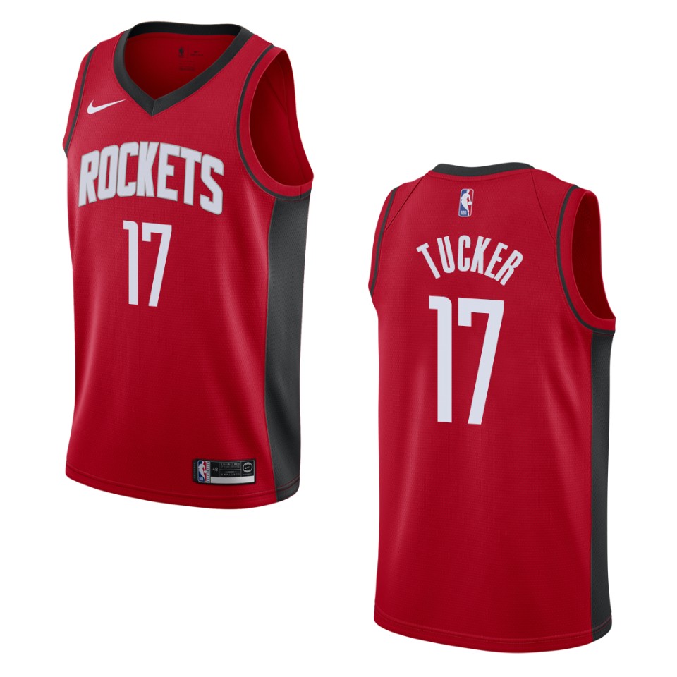 Men's 2019-20 Houston Rockets #17 P.j. Tucker Icon Swingman Jersey - Red