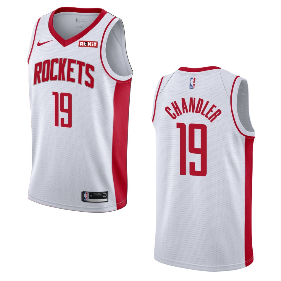Men's 2019-20 Houston Rockets #19 Tyson Chandler Association Swingman Jersey - White