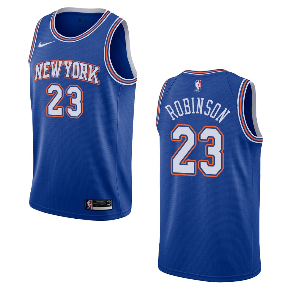 Men's 2019-20 New York Knicks #23 Mitchell Robinson Statement Swingman Jersey - Navy
