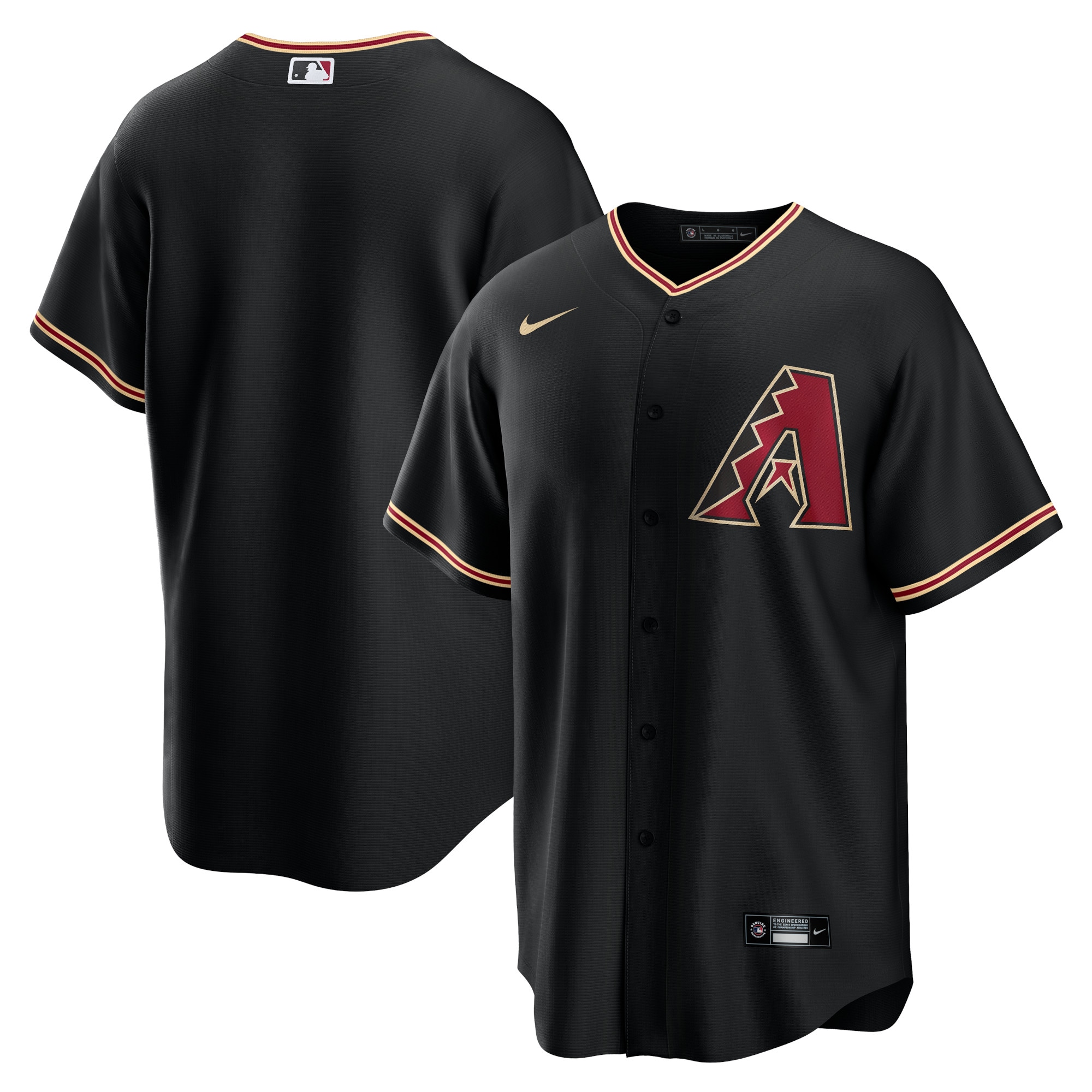 Men's Arizona Diamondbacks Black Alternate Team Jersey
