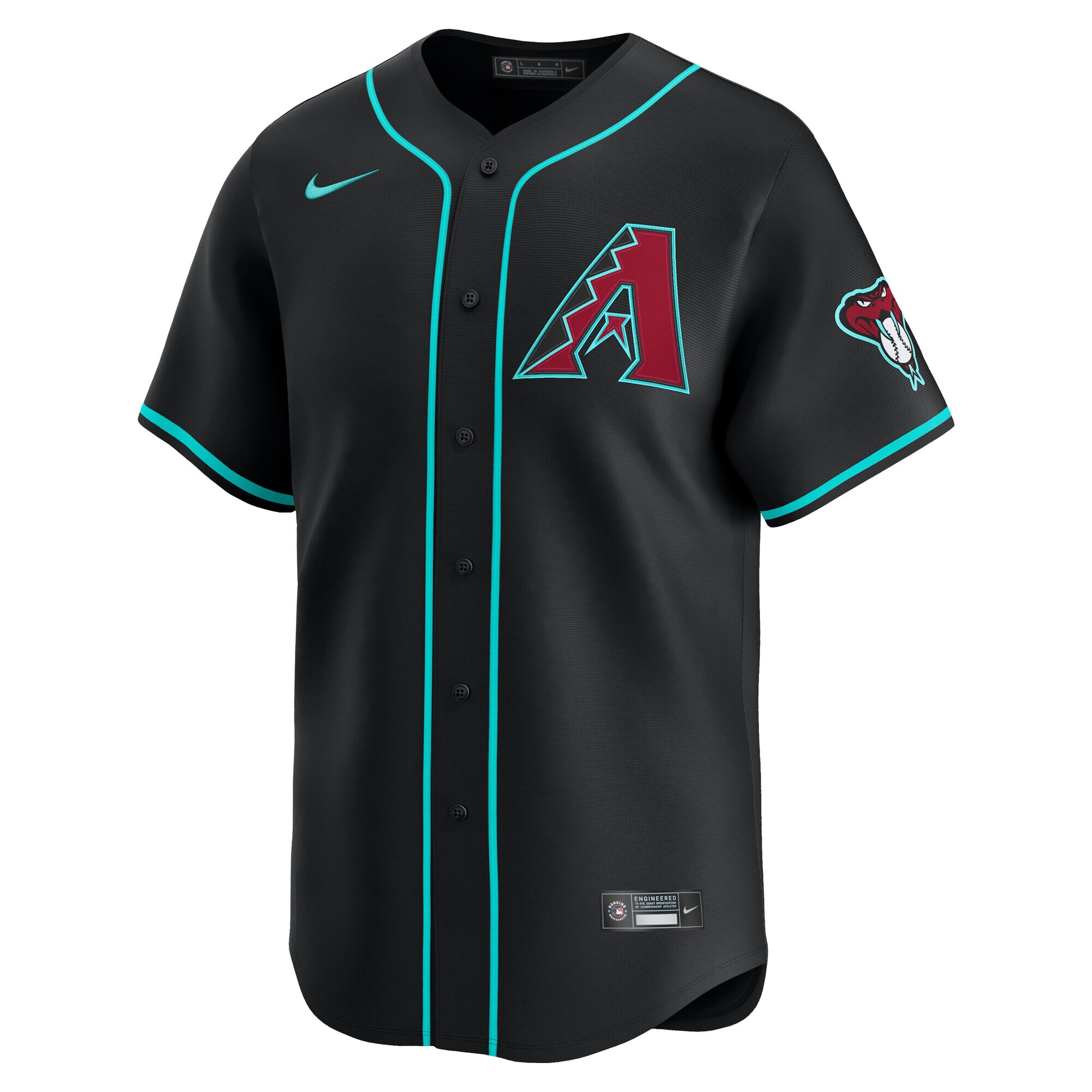 Alternative view of Men's Arizona Diamondbacks Corbin Carroll Black Alternate Limited Player Jersey