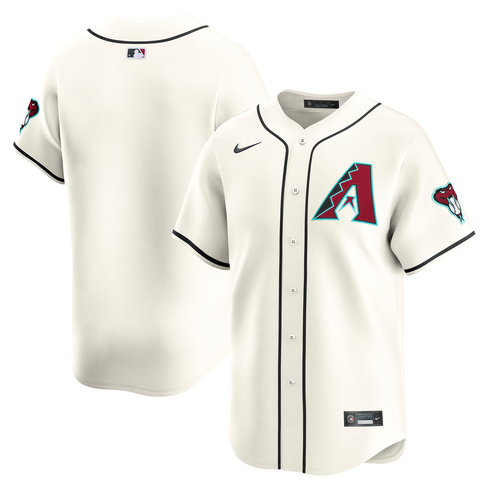 Men's Arizona Diamondbacks Cream Home Limited Jersey