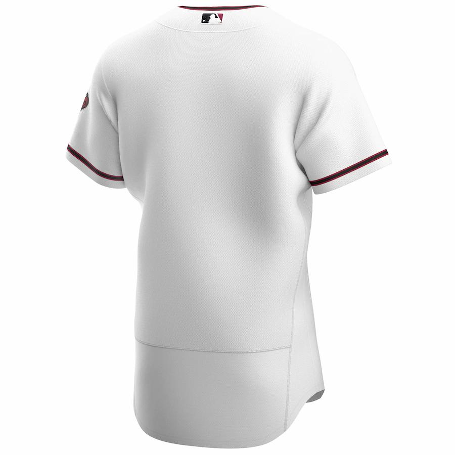 Alternative view of Men's Arizona Diamondbacks White/crimson Home 2020 Team Jersey