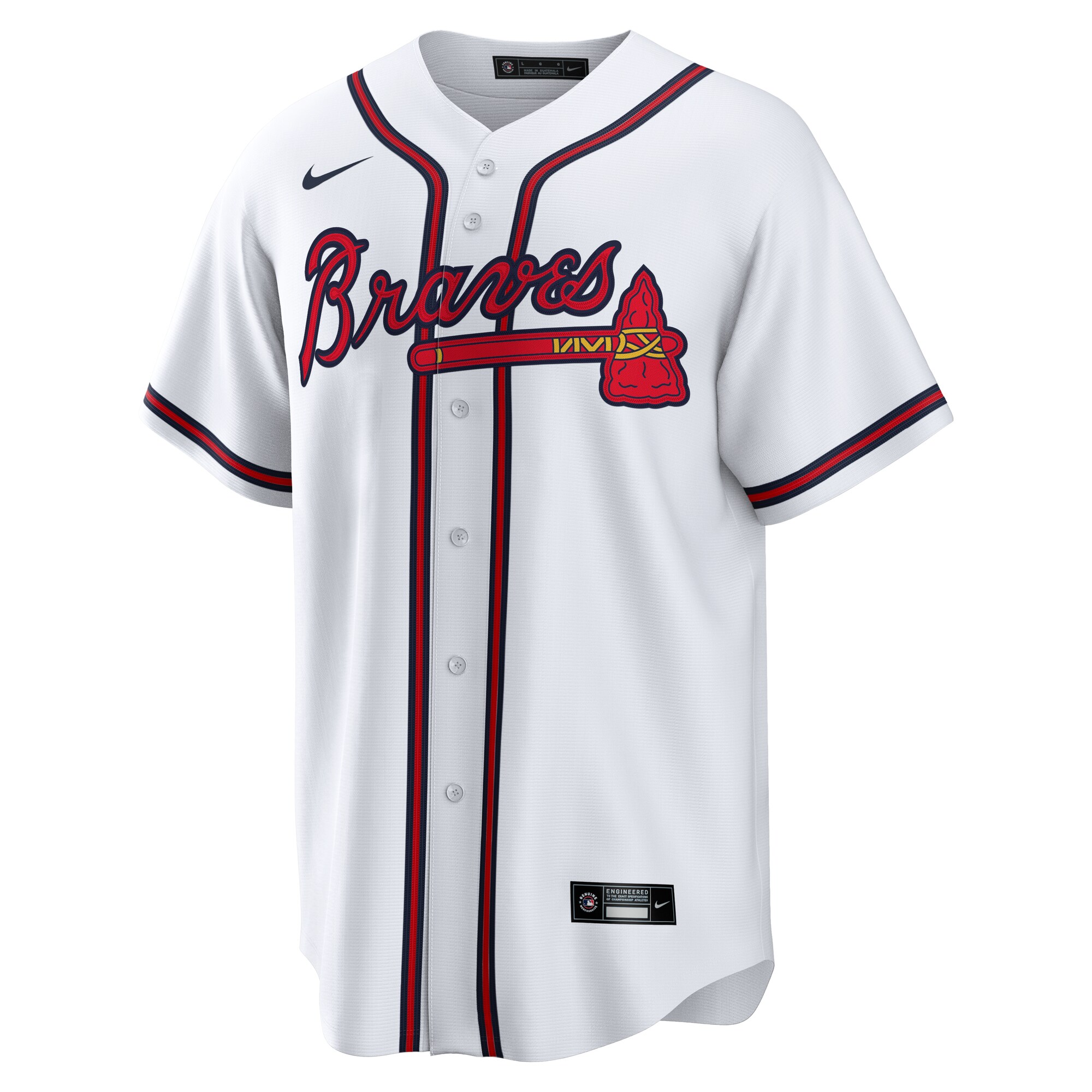 Alternative view of Men's Atlanta Braves Chris Sale White Home Jersey - JS757