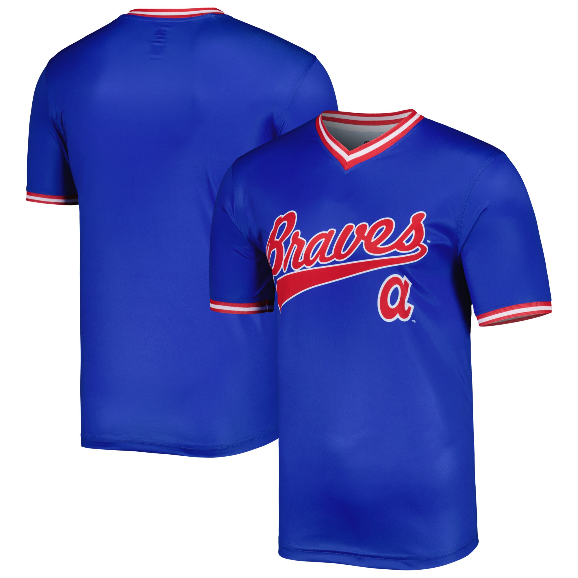 Men's Atlanta Braves Stitches Royal Cooperstown Collection Team Jersey - JS468