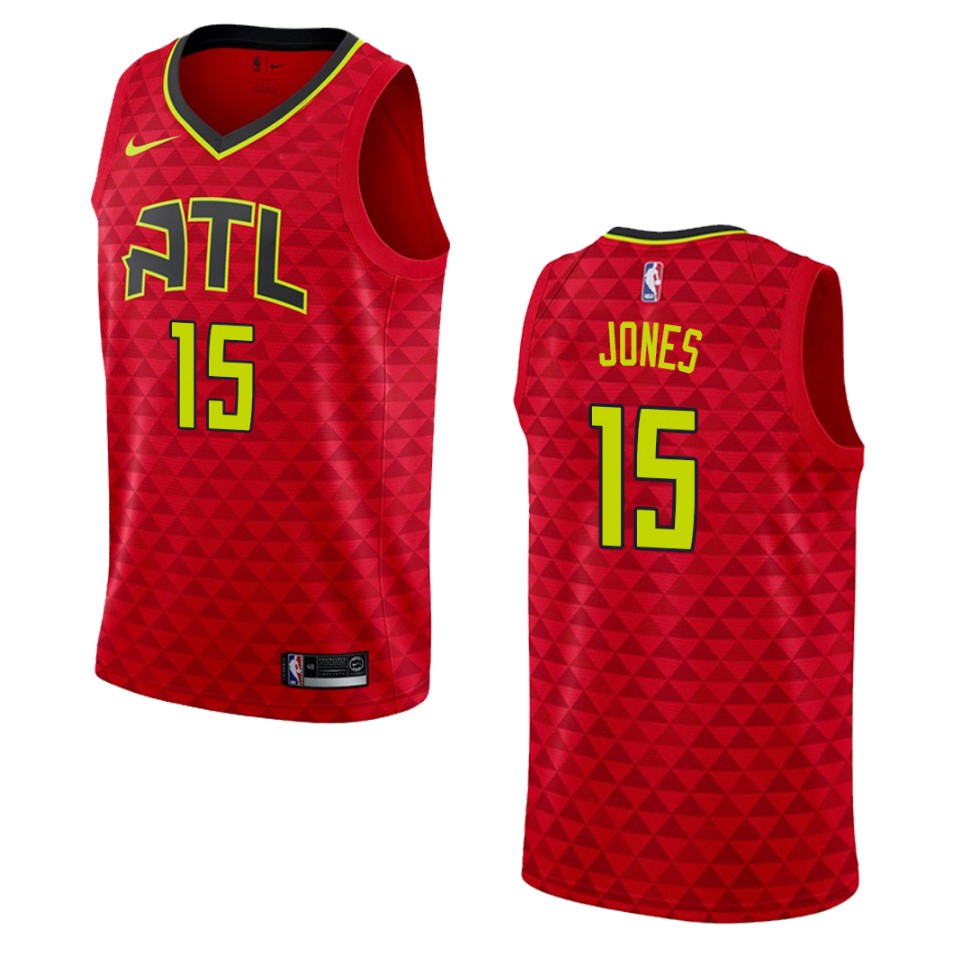 Men's Atlanta Hawks #15 Damian Jones Statement Swingman Jersey - Red
