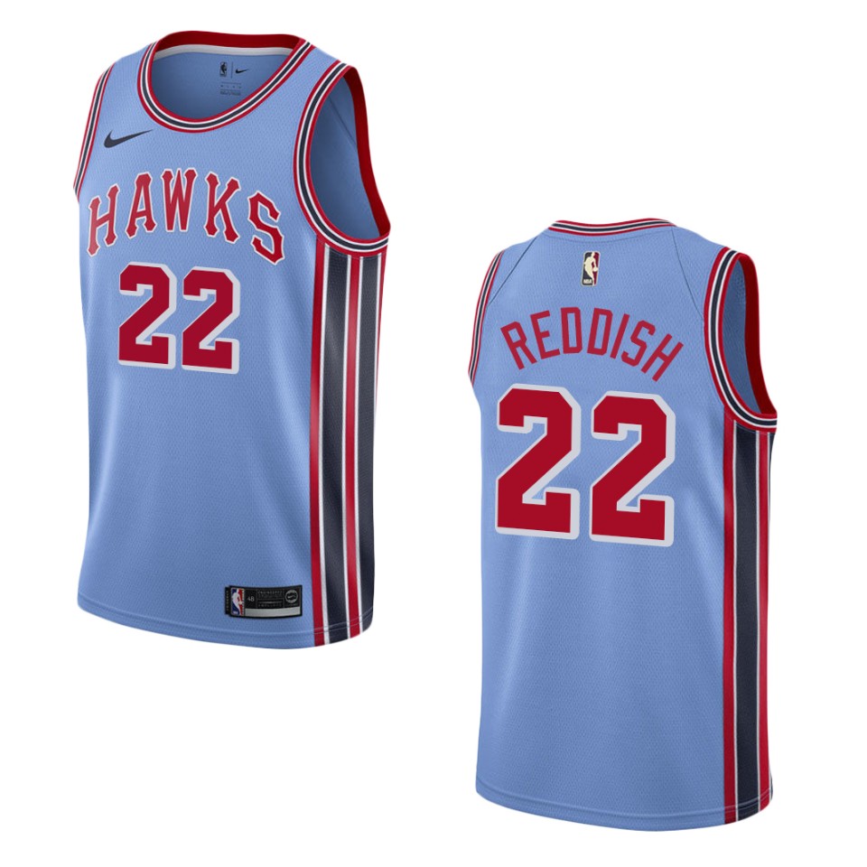 Men's Atlanta Hawks #22 Cam Reddish Hardwood Classics Swingman Jersey - Light Blue