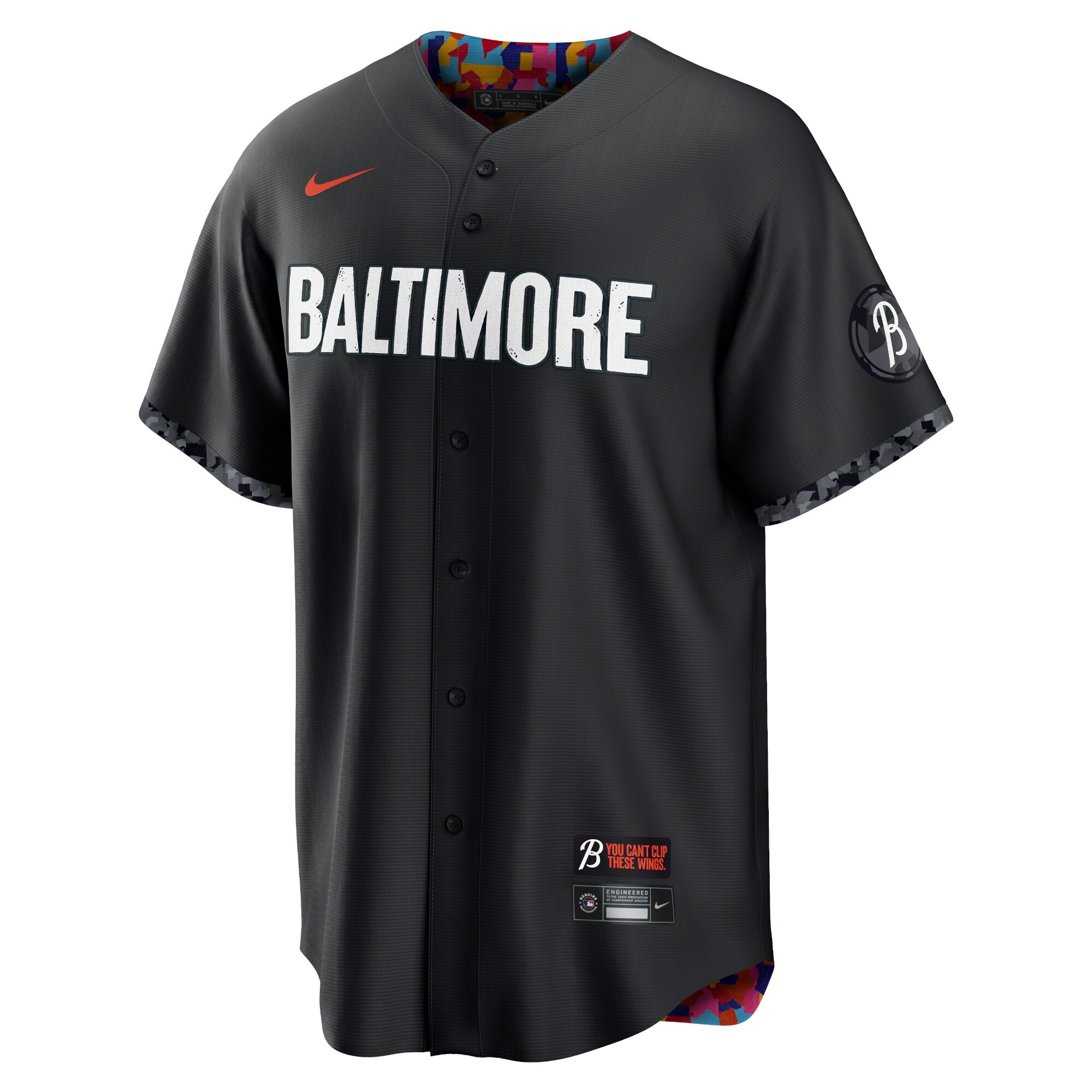 Alternative view of Men's Baltimore Orioles Black City Connect Jersey