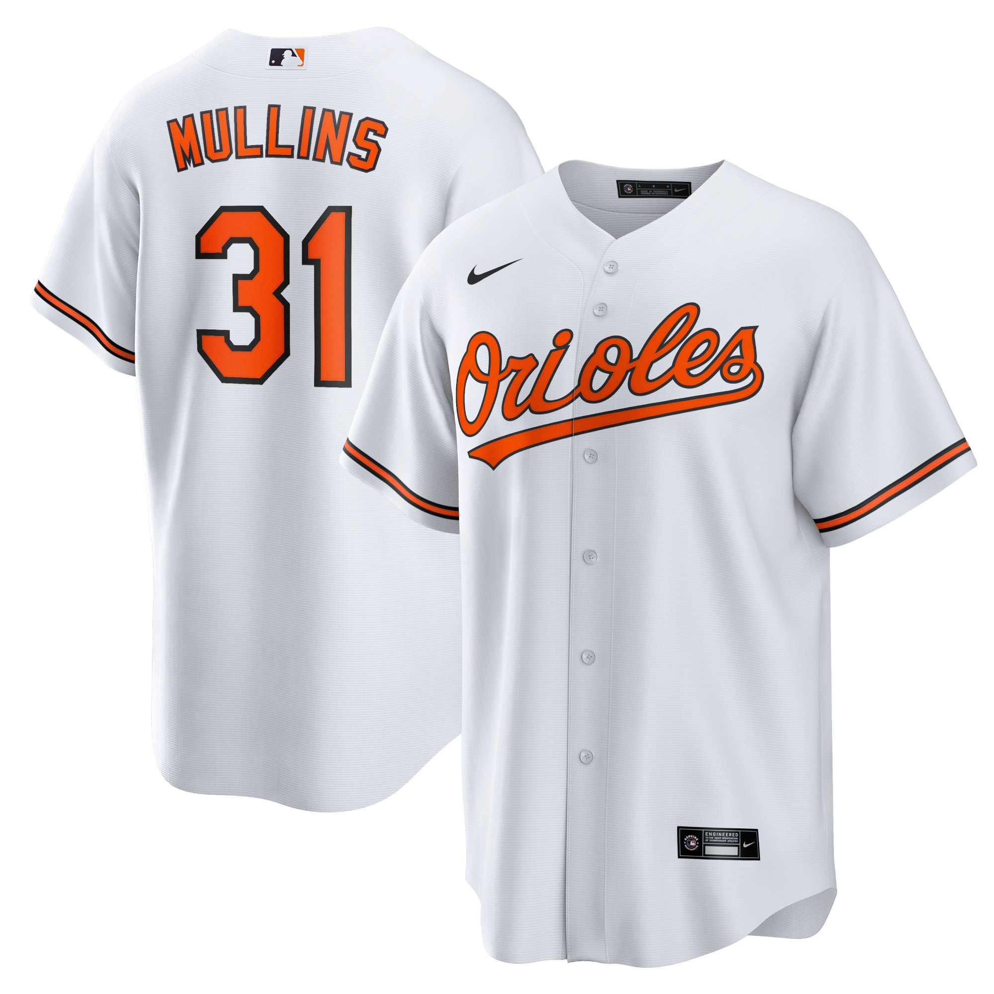 Men's Baltimore Orioles Cedric Mullins White Player Jersey