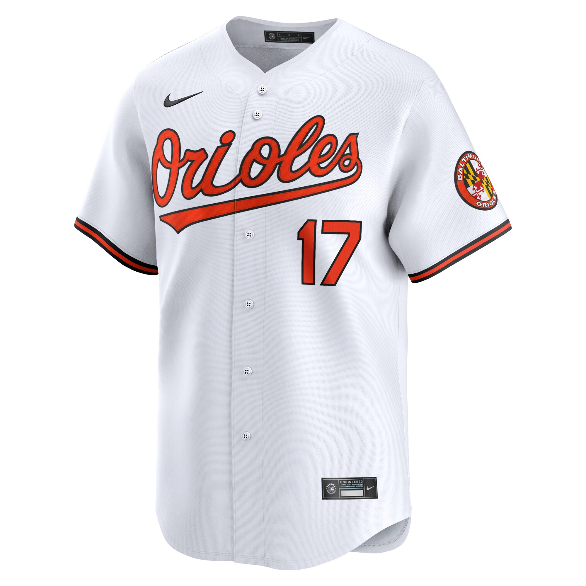 Alternative view of Men's Baltimore Orioles Colton Cowser White Home Limited Player Jersey