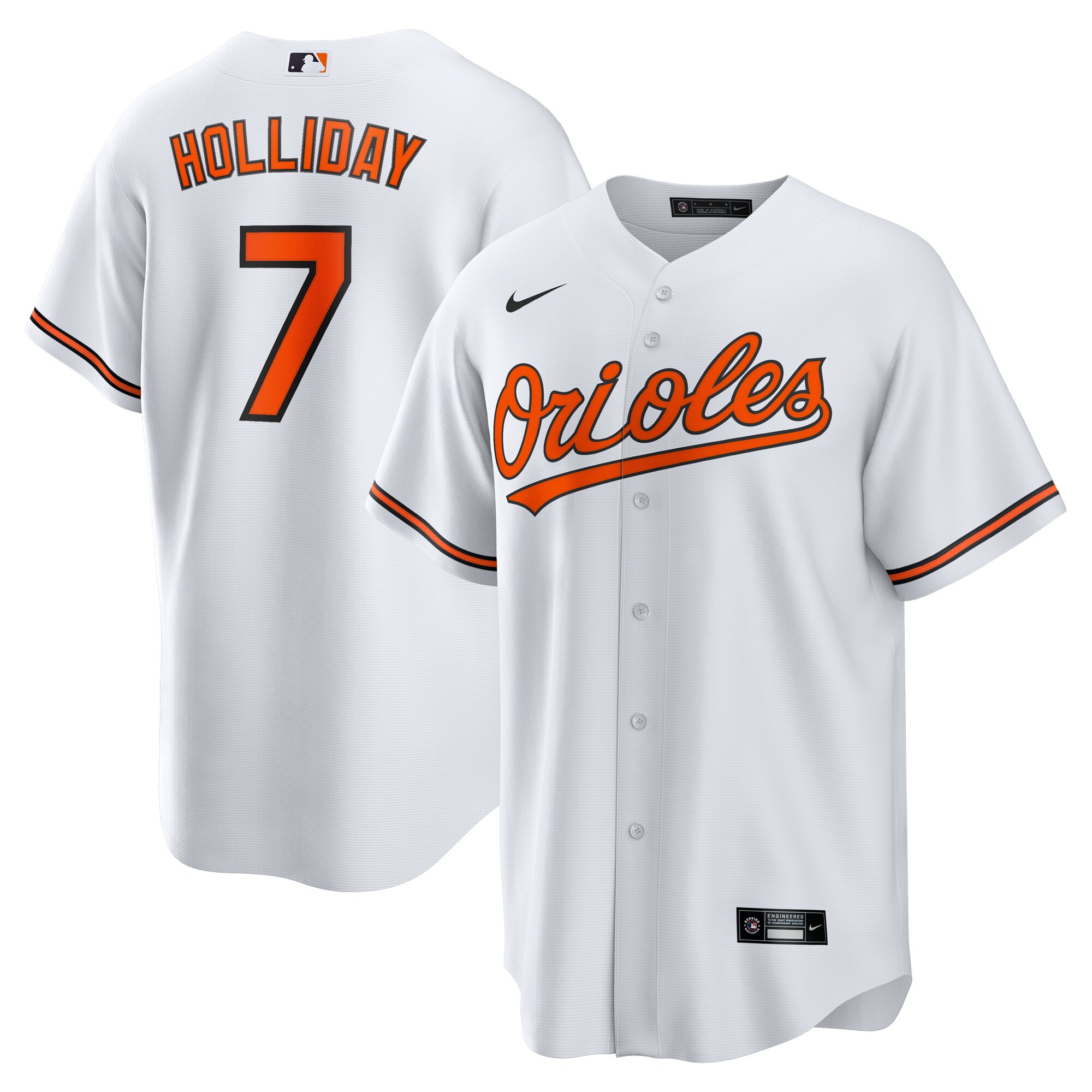 Men's Baltimore Orioles Jackson Holliday White Home Player Jersey