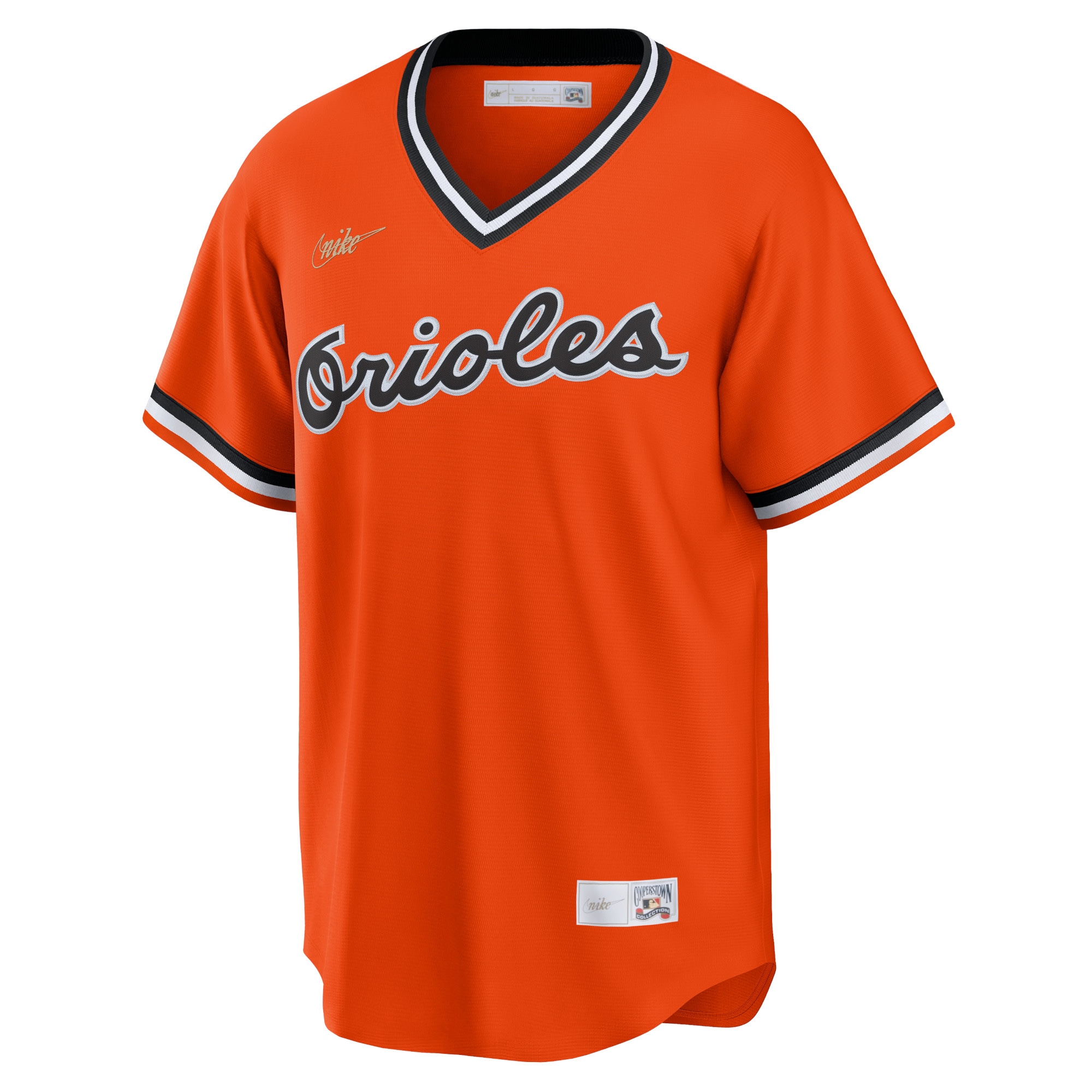 Alternative view of Men's Baltimore Orioles Orange Alternate Cooperstown Collection Team Jersey