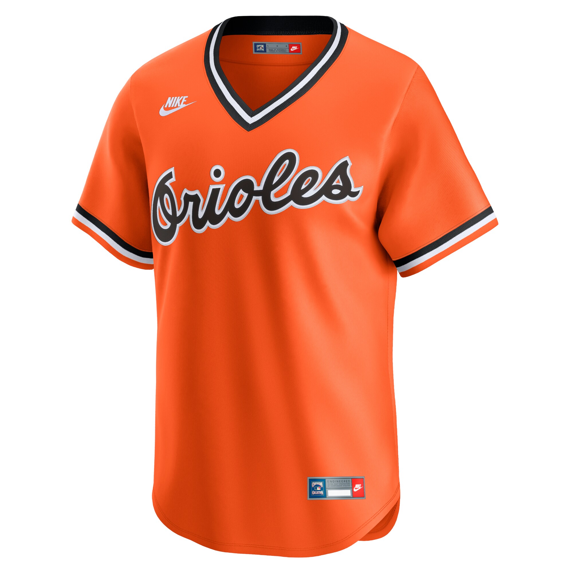Alternative view of Men's Baltimore Orioles Orange Cooperstown Collection Limited Jersey