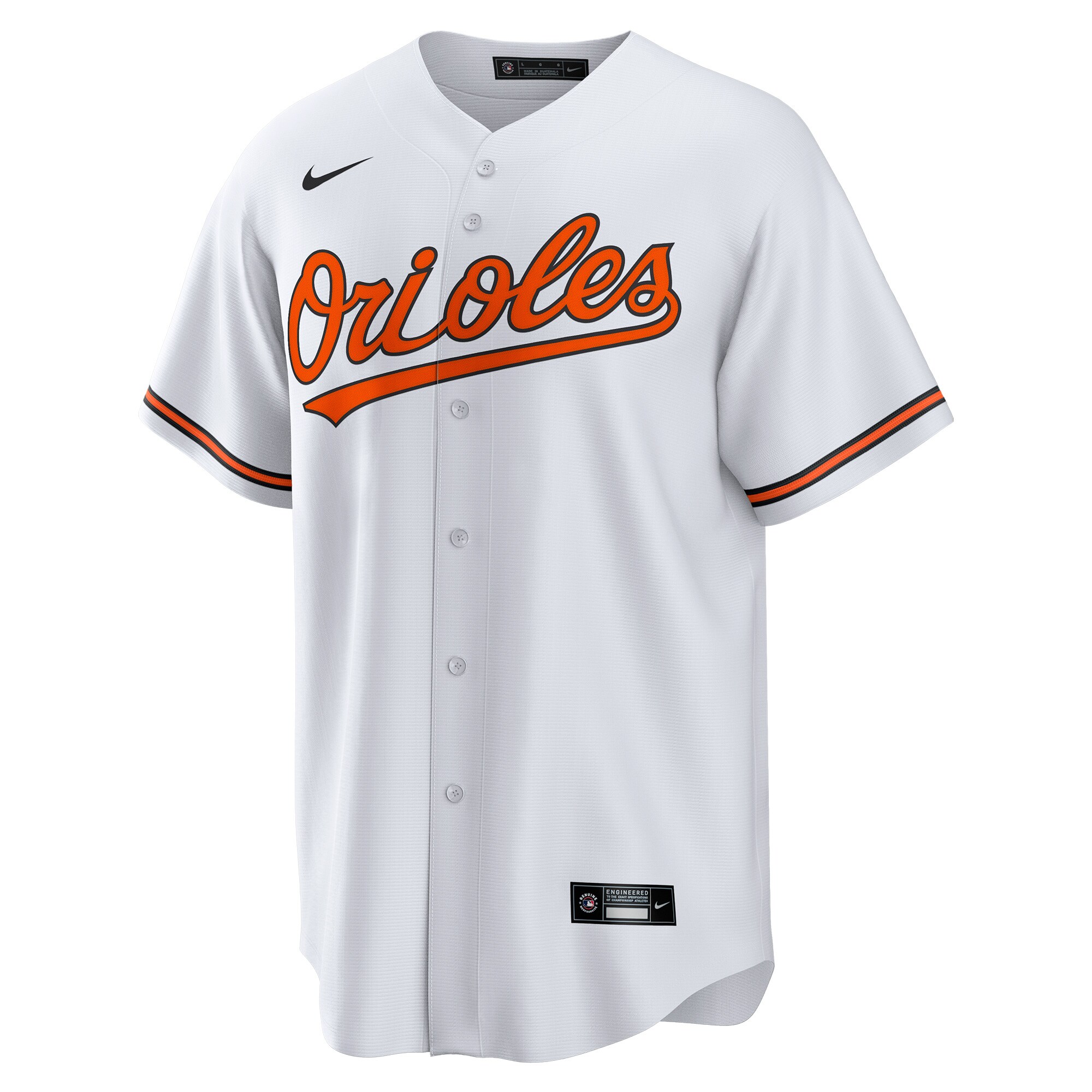 Alternative view of Men's Baltimore Orioles Ramón Urías White Home Player Jersey
