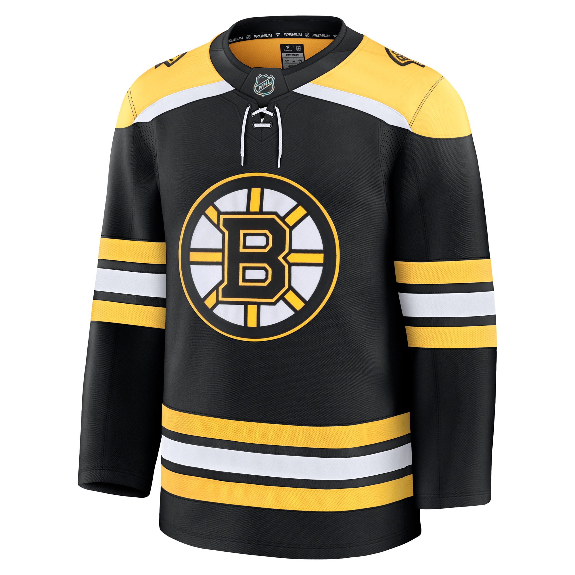 Alternative view of Men's Boston Bruins Black Home Premium Jersey - JS502 