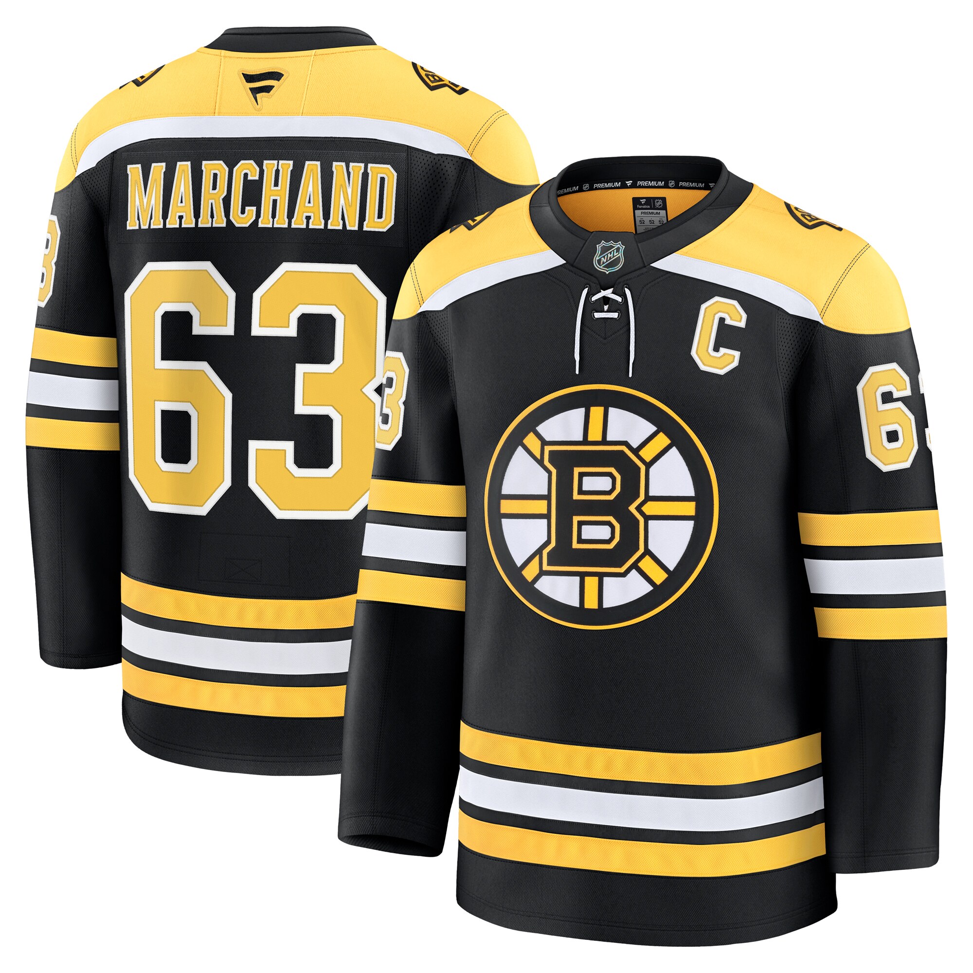 Men's Boston Bruins Brad Marchand Black Home Premium Jersey - JS480 