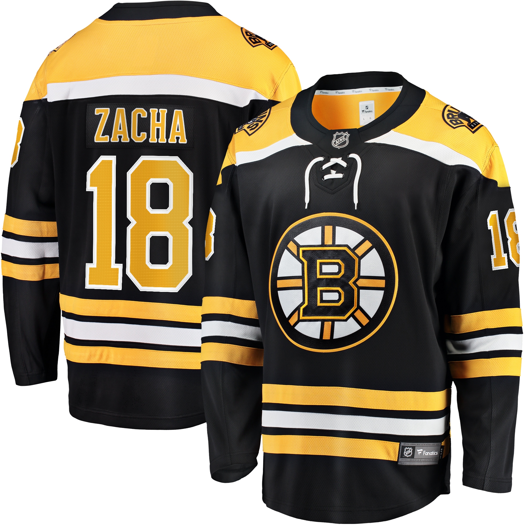 Men's Boston Bruins Pavel Zacha Black Home Breakaway Player Jersey - JS752 