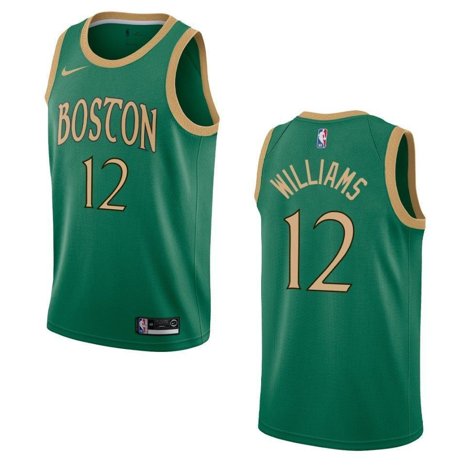 Men's Boston Celtics 12 Grant Williams City Swingman Jersey - Kelly Green - JS750