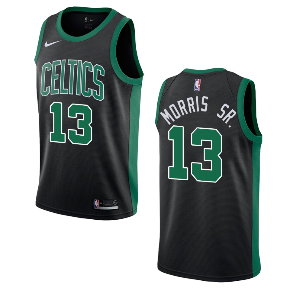 Men's Boston Celtics #13 Marcus Morris Sr. Statement Swingman Jersey - Black