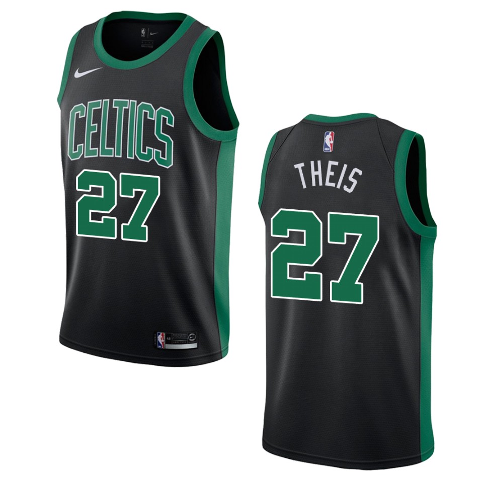 Men's Boston Celtics #27 Daniel Theis Statement Swingman Jersey - Black