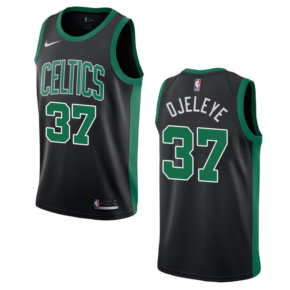 Men's Boston Celtics #37 Semi Ojeleye Statement Swingman Jersey - Black