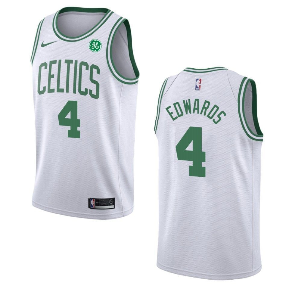 Men's Boston Celtics 4 Carsen Edwards Association Swingman Jersey - White - JS952
