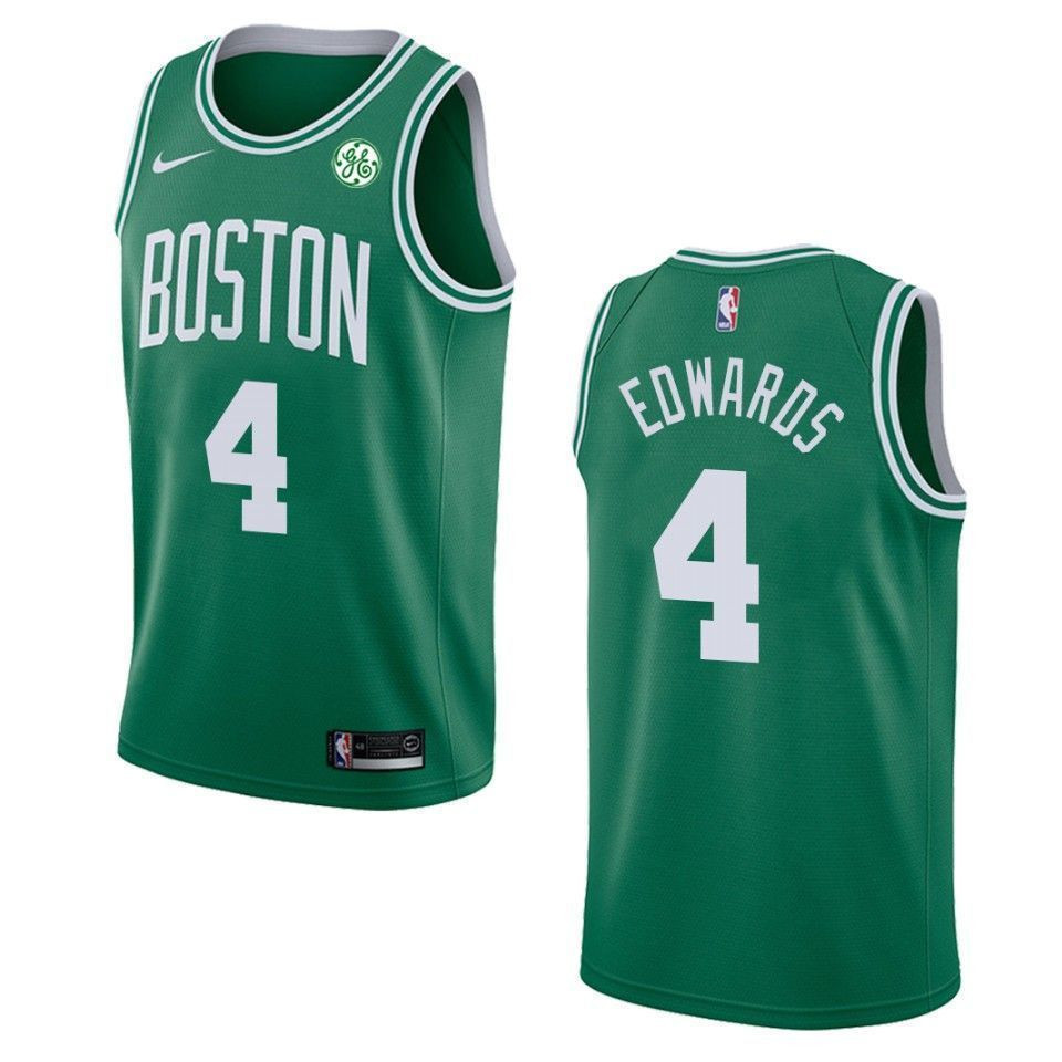 Men's Boston Celtics 4 Carsen Edwards Icon Swingman Jersey - Green - JS854