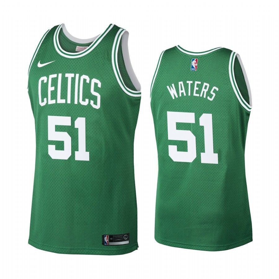 Men's Boston Celtics 51 Tremont Waters Green Hardwood Classics Jersey - JS660