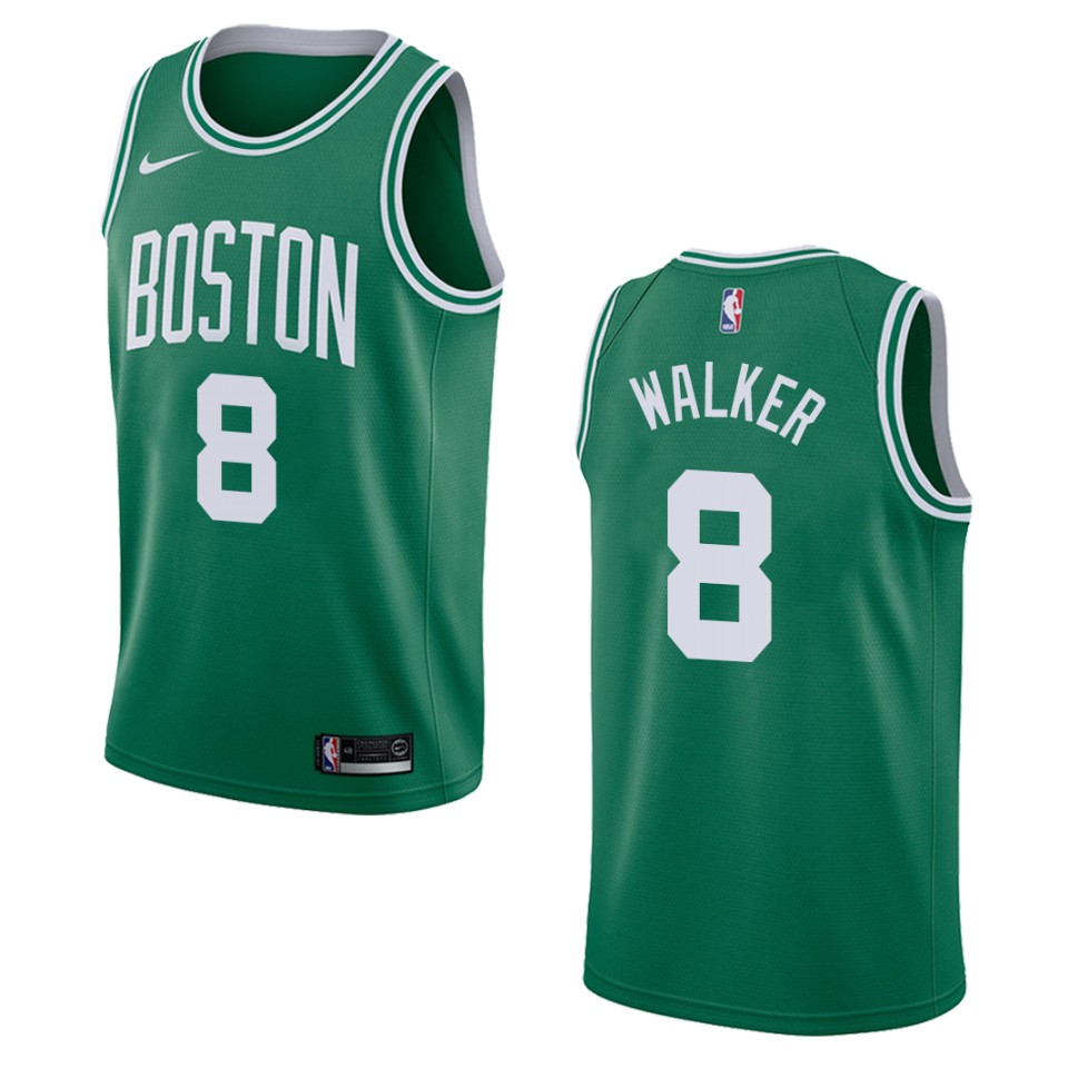 Men's Boston Celtics #8 Kemba Walker Icon Swingman Jersey - Green