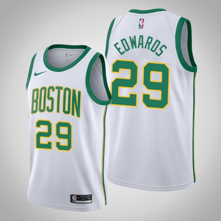 Men's Boston Celtics Carsen Edwards 29 White Swingman Jersey - City Edition - Men Jersey - JS500