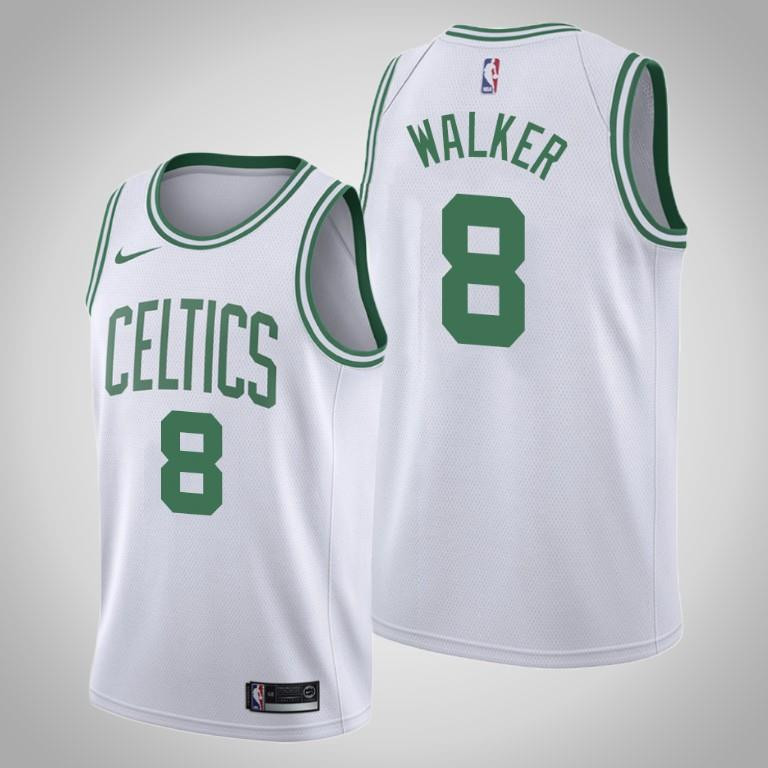 Men's Boston Celtics Kemba Walker 8 White Association Jersey - Men Jersey - JS508