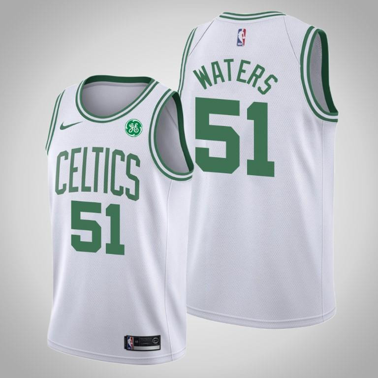 Men's Boston Celtics Tremont Waters 51 White Swingman Jersey - Association Edition - Men Jersey - JS603