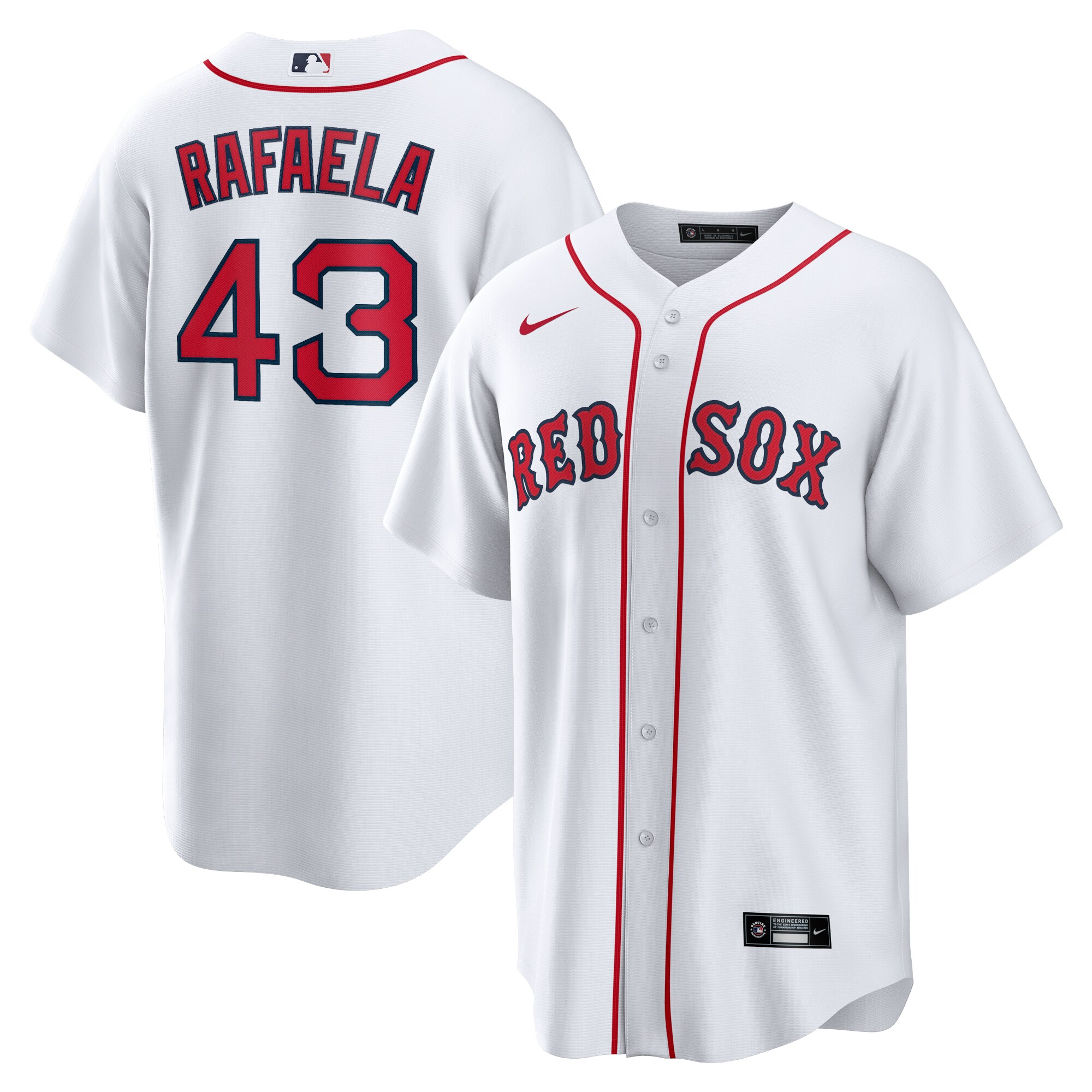 Men's Boston Red Sox Ceddanne Rafaela White Home Jersey
