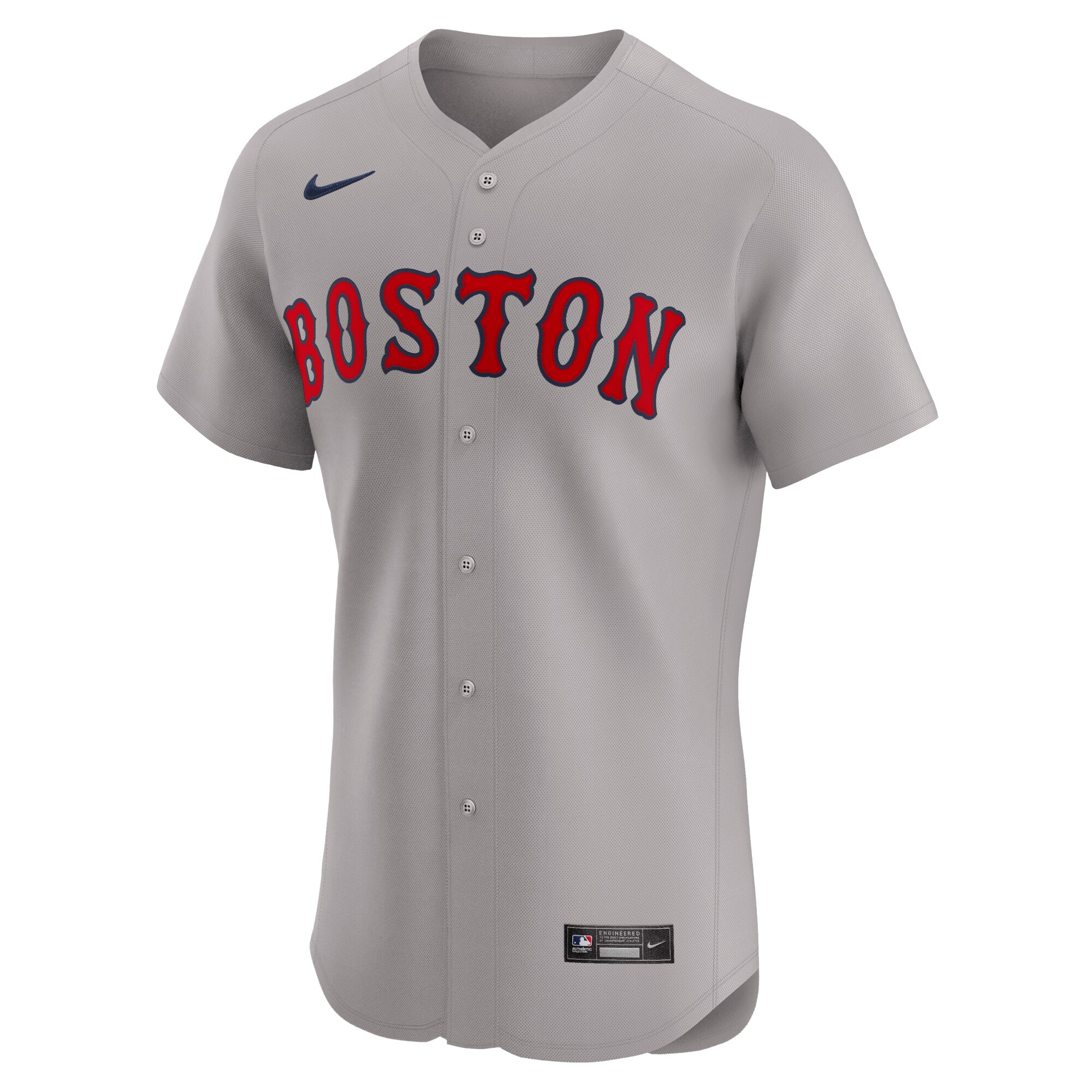 Alternative view of Men's Boston Red Sox David Ortiz Gray Road Elite Player Jersey