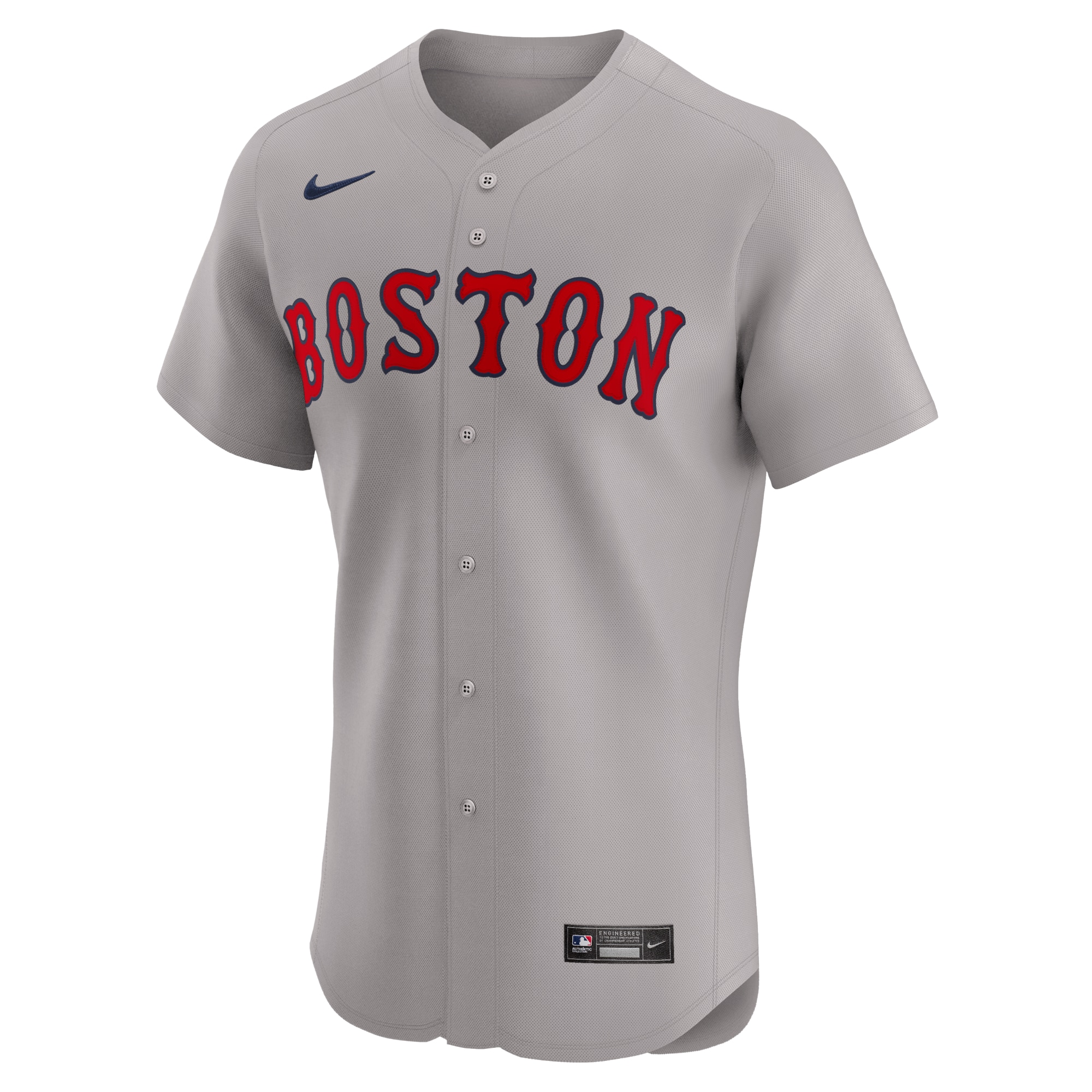 Alternative view of Men's Boston Red Sox David Ortiz Gray Road Elite Player Jersey
