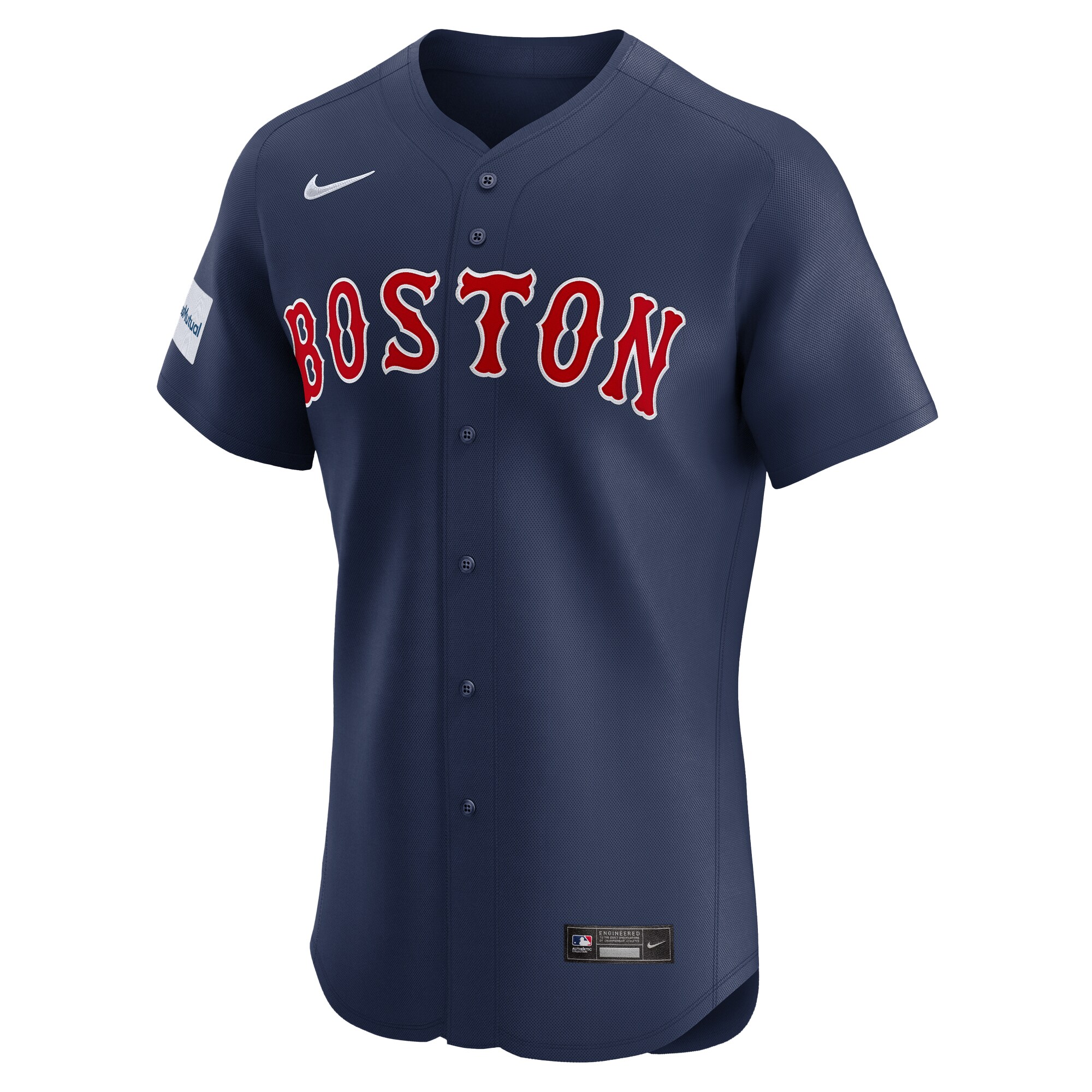 Alternative view of Men's Boston Red Sox David Ortiz Navy Alternate Elite Sponsor Patch Player Jersey