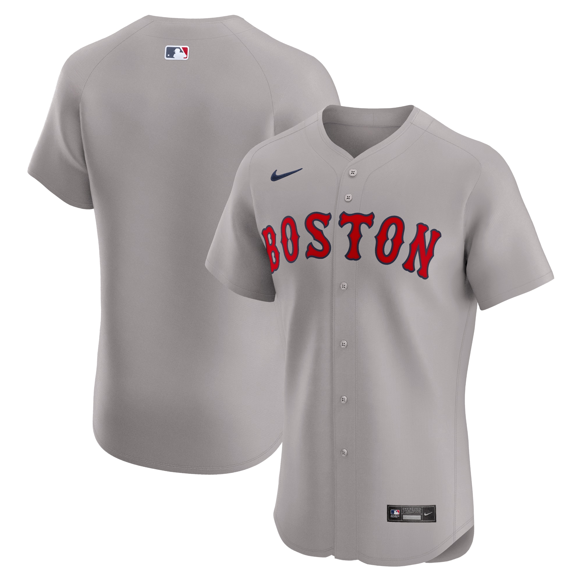 Men's Boston Red Sox Gray Road Elite Jersey