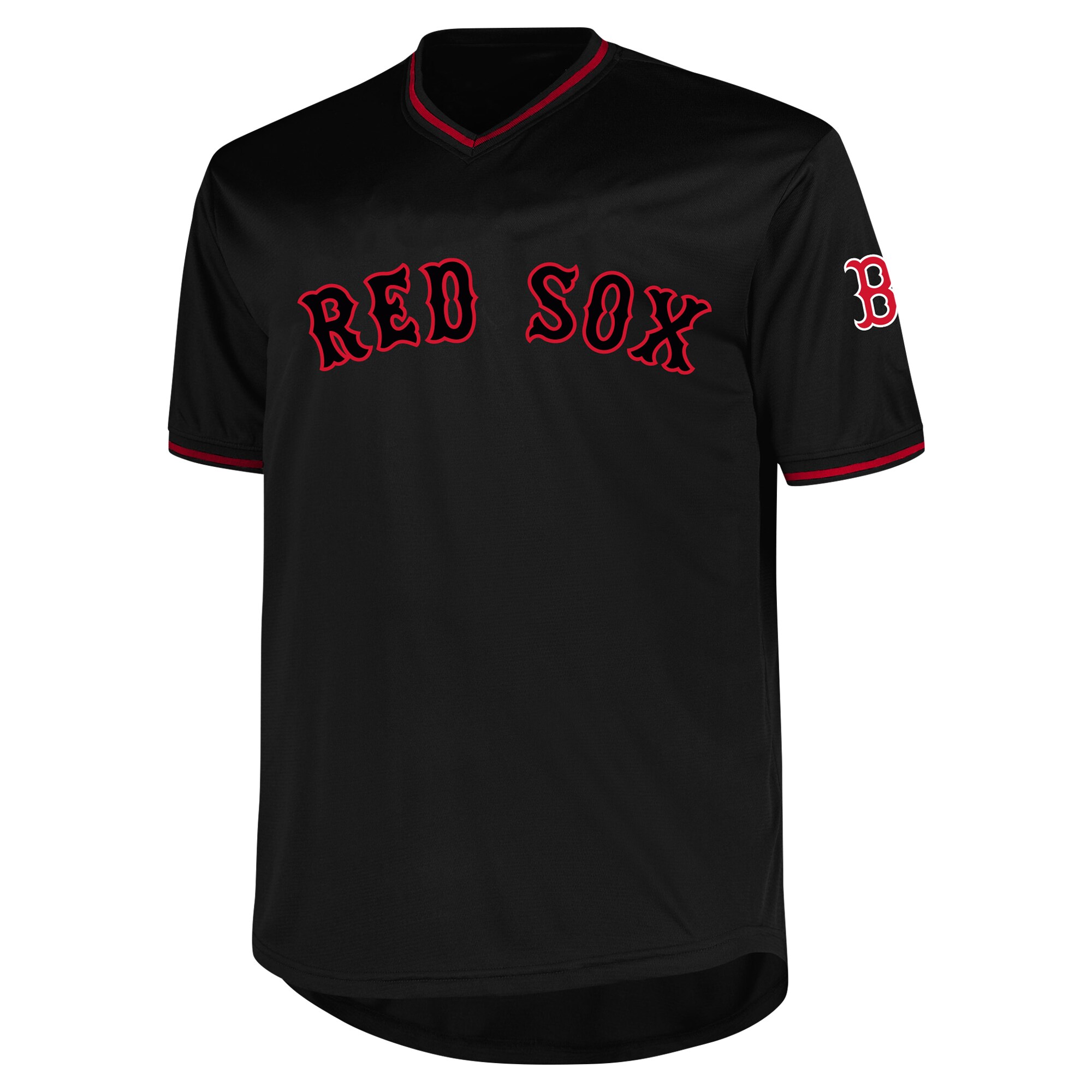 Alternative view of Men's Boston Red Sox Profile Black Big & Tall Pop Fashion Jersey