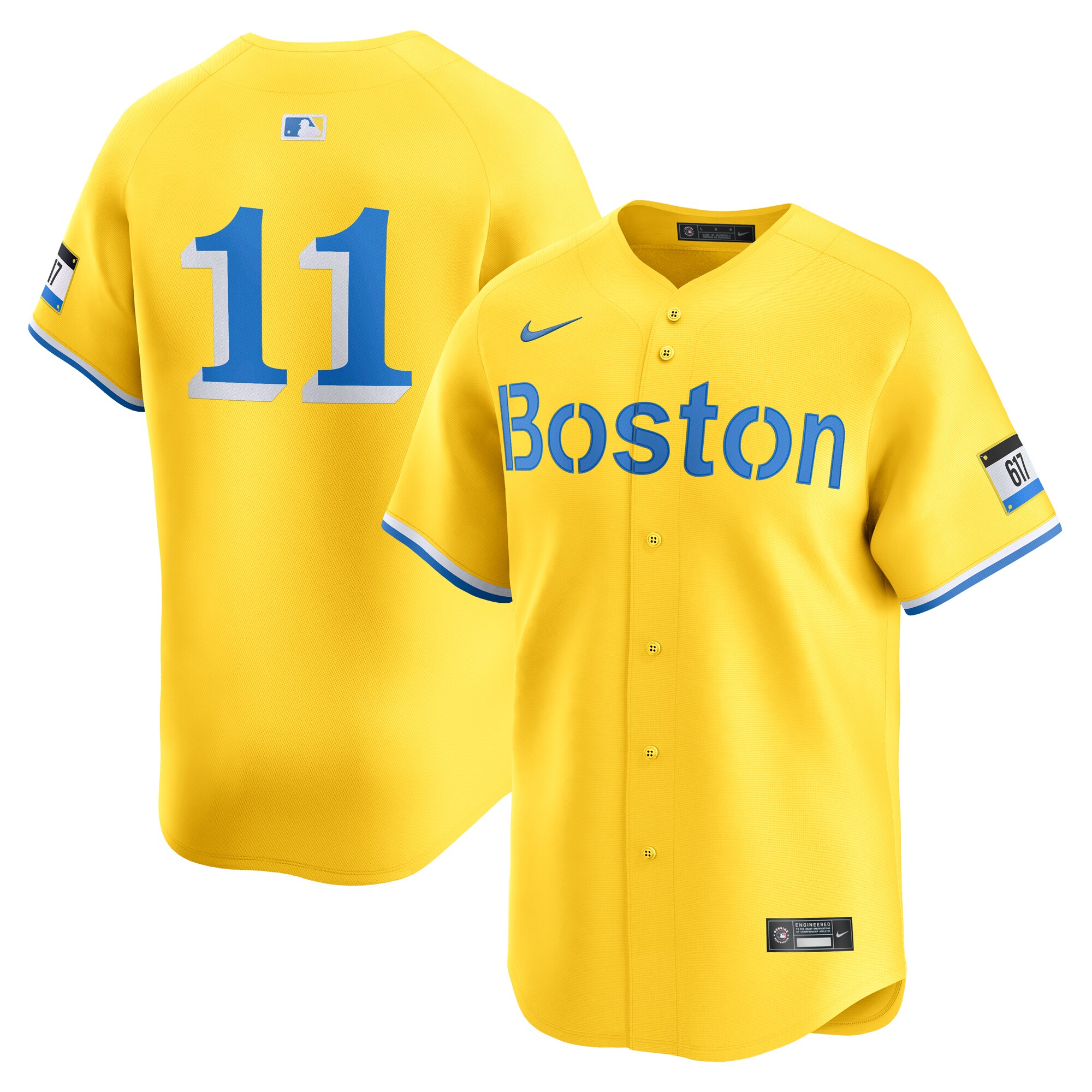 Men's Boston Red Sox Rafael Devers Gold City Connect Limited Player Jersey