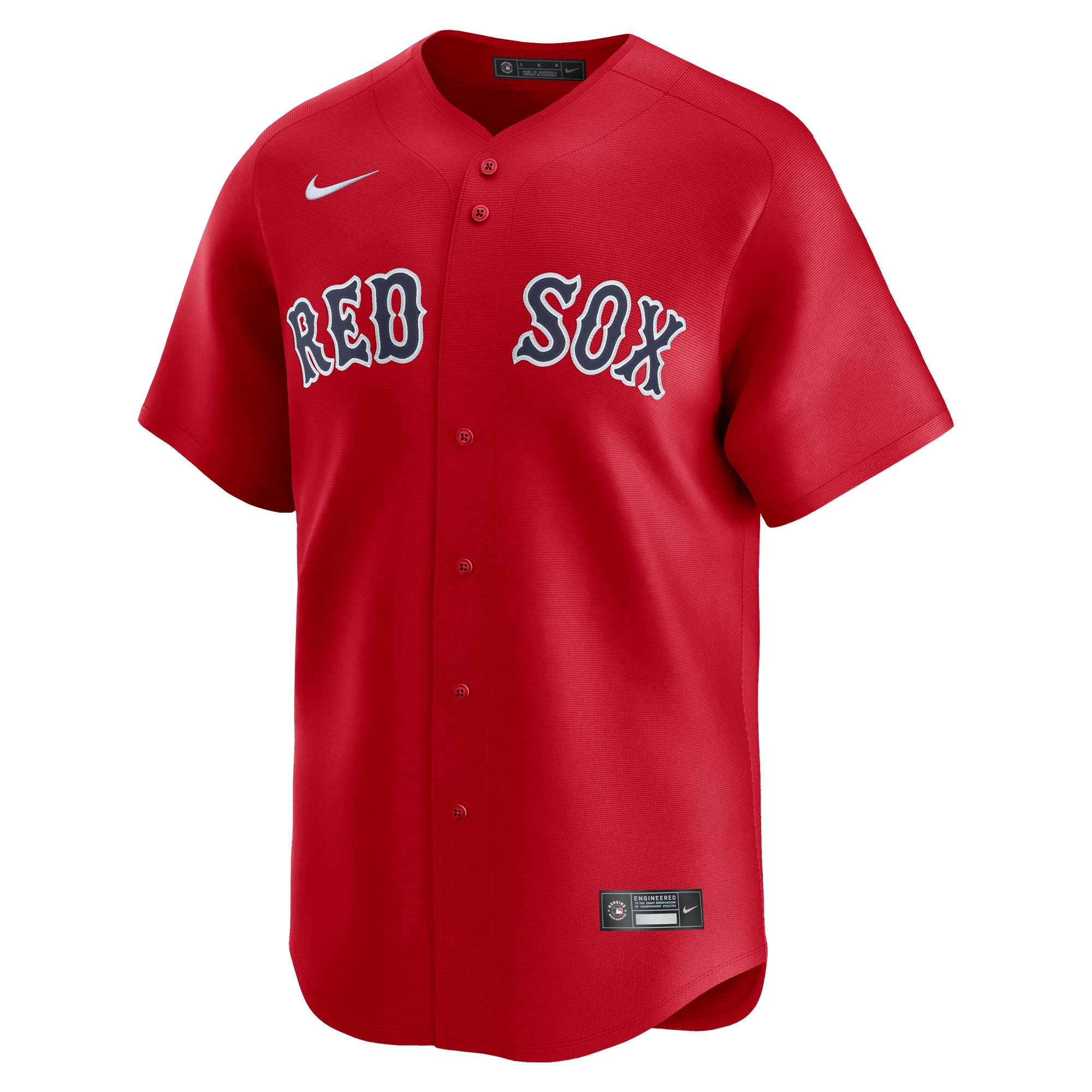 Alternative view of Men's Boston Red Sox Red Alternate Limited Custom Jersey