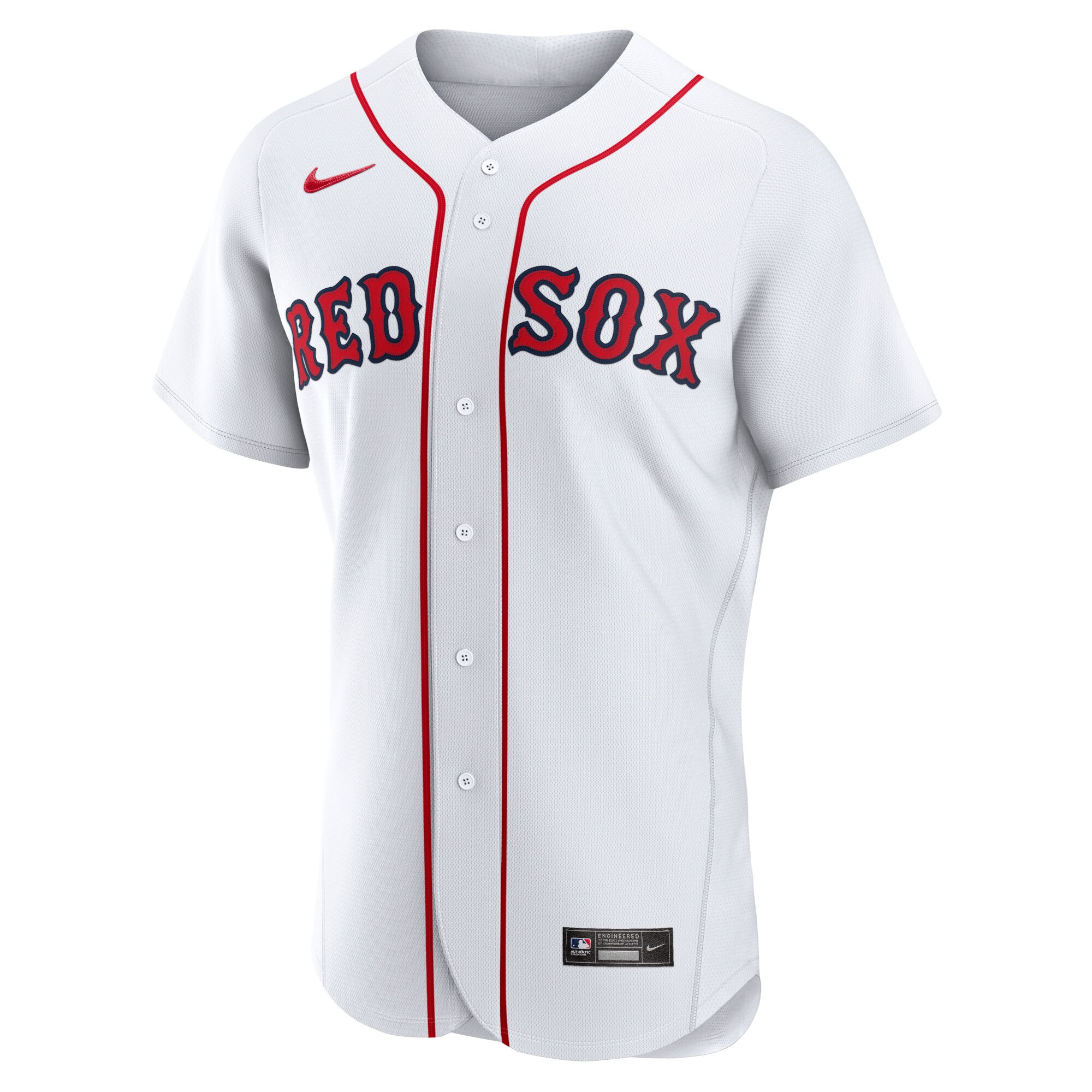 Alternative view of Men's Boston Red Sox White 2023 Jackie Robinson Day Jersey