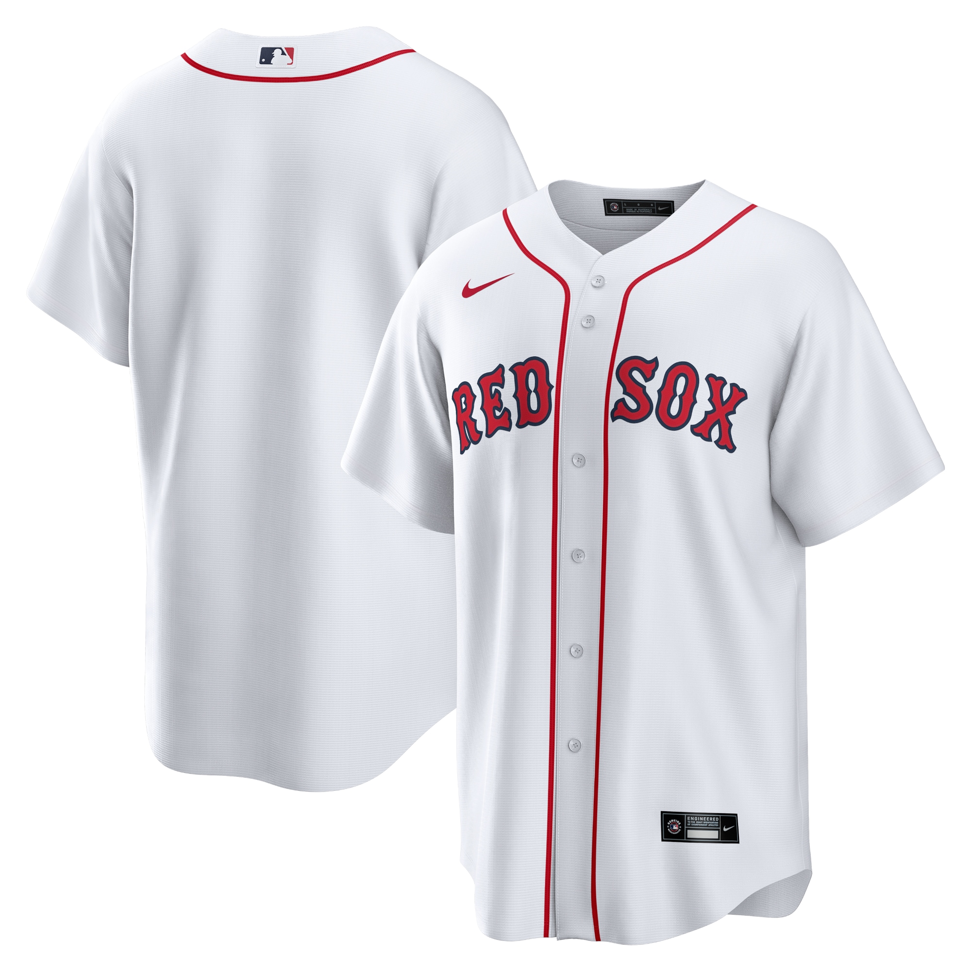 Men's Boston Red Sox White Home Team Jersey